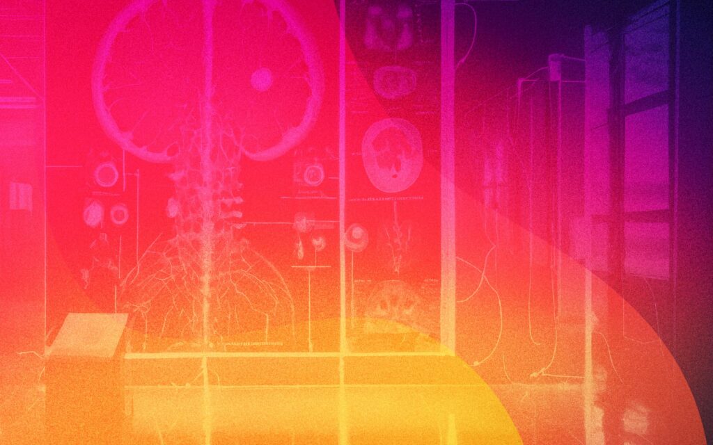 AI analyzing patient data from multiple sources