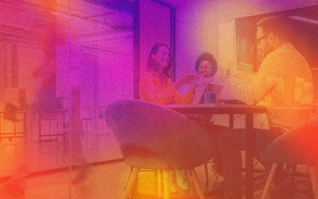 People in Face-to-Face Meeting