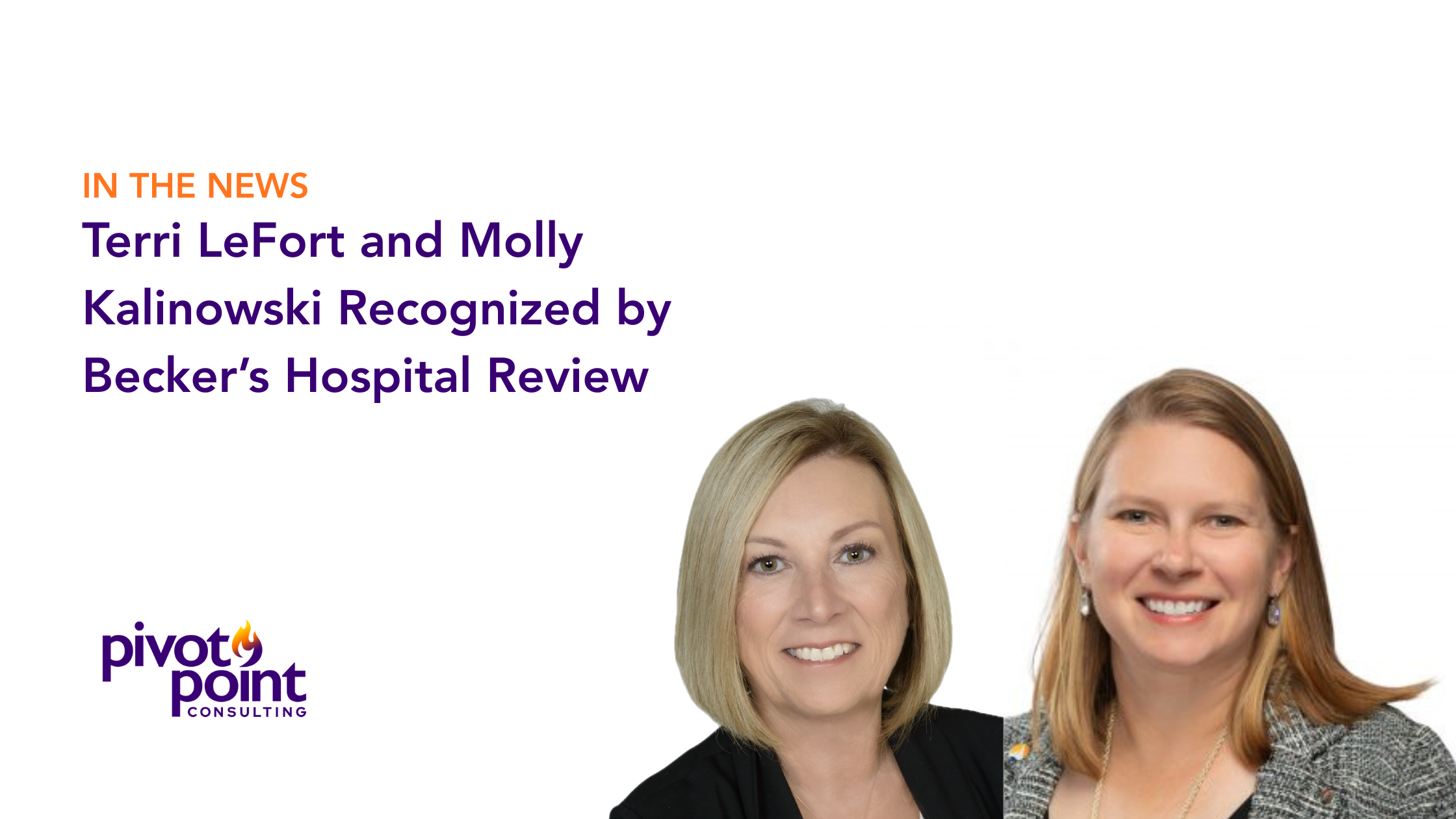 Terri LeFort and Molly Kalinowski