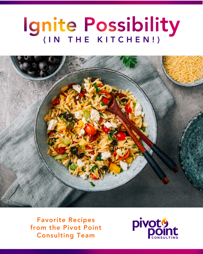 Cookbook cover with Greek Pasta Salad